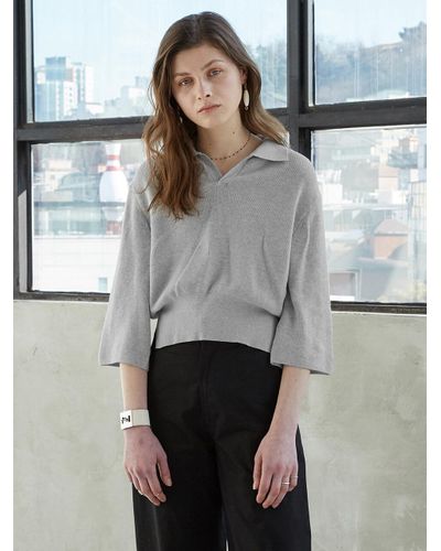 embellished shoulder sweater