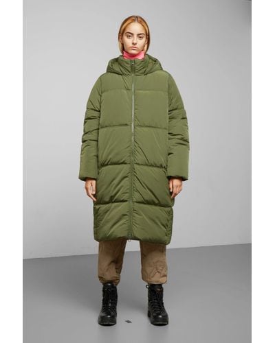 Weekday Synthetic Robin Puffer Jacket in Green - Lyst