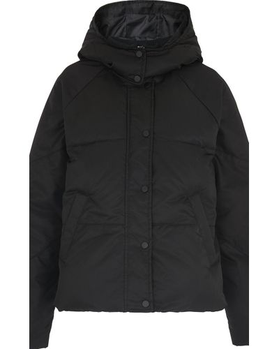 whistles black puffer coat