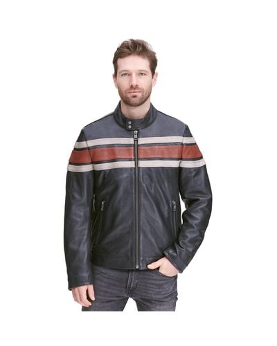 wilsons leather mens vintage hooded genuine leather jacket