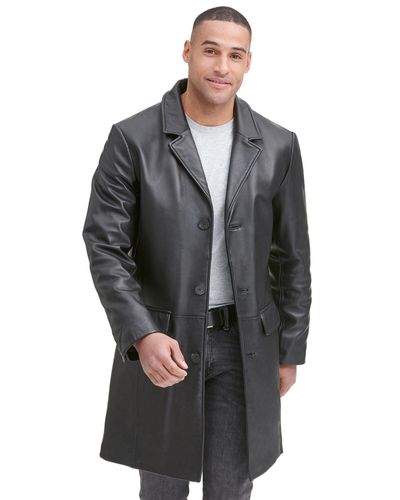 leather topper coat