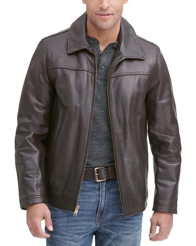 Wilsons Leather George Leather Jacket With Thinsulatetm Lining in Brown