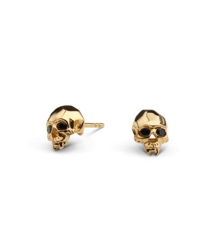 Kasun Vampire Skull Stud Earrings Gold in Metallic - Lyst