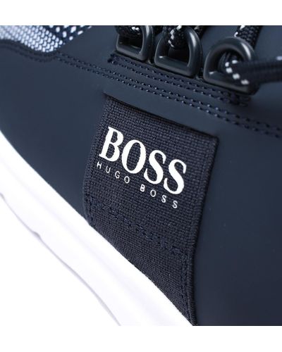 hugo boss extreme runner knit trainers