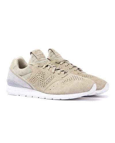 New Balance 996 Re-engineered Sand Suede Trainers in Natural for Men | Lyst  Australia