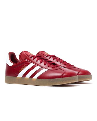 Red leather gazelle Outlet