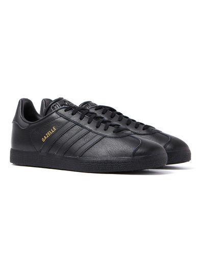 black leather gazelle adidas