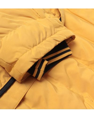 Fred Perry Synthetic Padded Yellow Jacket for Men - Lyst