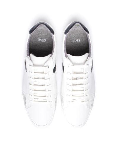boss athleisure saturn leather trainers