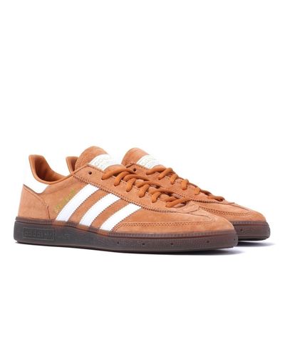 adidas spezial orange trainers