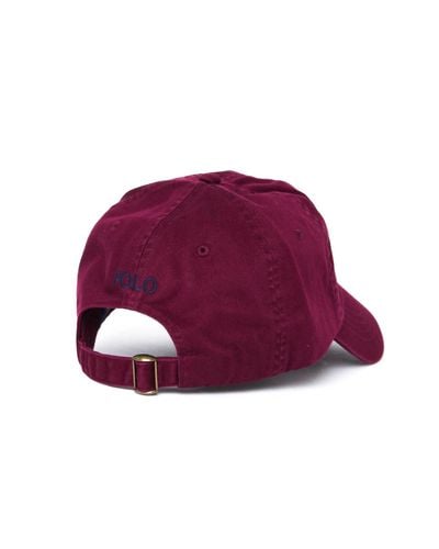 burgundy polo hat