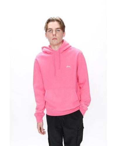 Hoodie store stussy pink