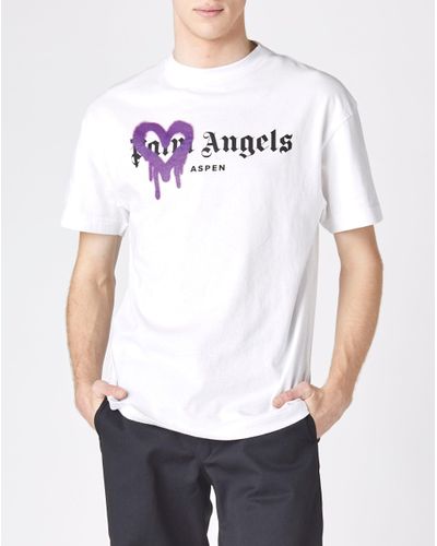 Palm Angels Aspen Heart Sprayed T-shirt 