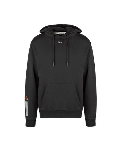 off white tape hoodie orange