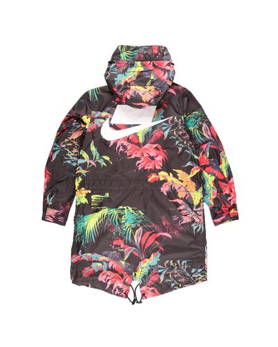 Nike Floral Print Parka for Men | Lyst