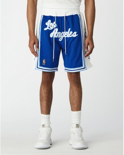 Mitchell & Ness Just Don X Los Angeles Lakers Shorts in Blue for 