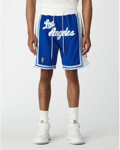 Men's Mitchell & Ness Royal Los Angeles Lakers Hardwood Classics Reload Swingman Shorts