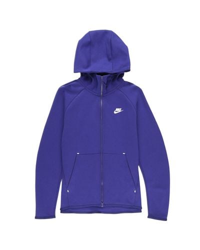 Nike Tech Fleece Zip-up Hoodie in Purple for Men | Lyst