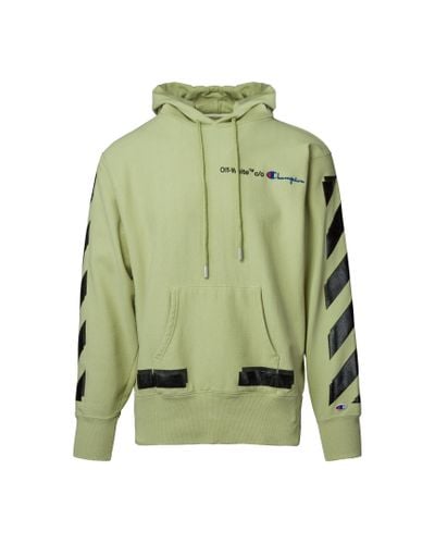 Off white champion hoodie white Clearance