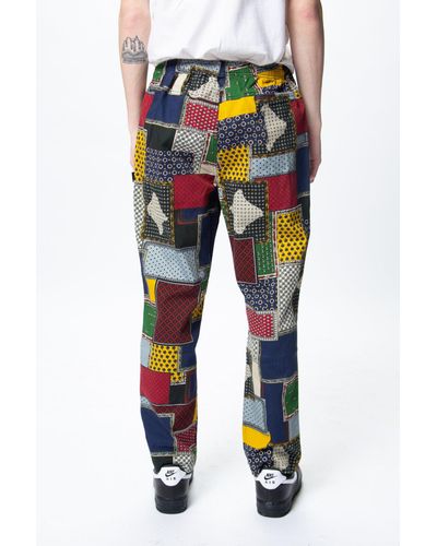 パンツ STUSSY PATCHWORK CORD BEACH PANT Stussy Patchwork Cord Beach Pants (Multi) - X21.nl