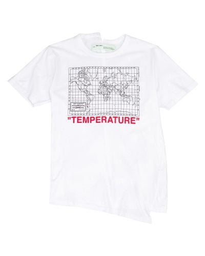 off white temperature tee black