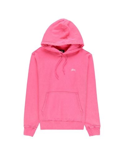 stussy pink moletom com capuz