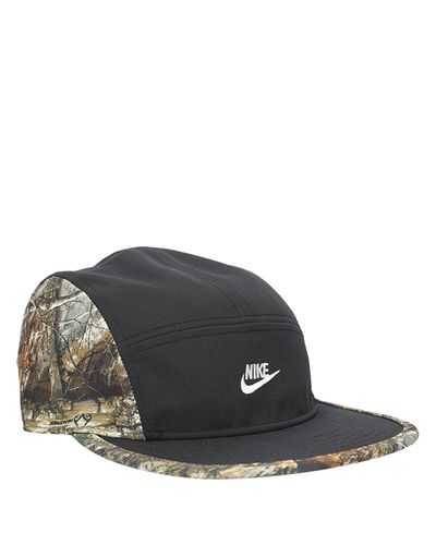 Nike Rubber Aw84 Real Tree Camo Cap in 