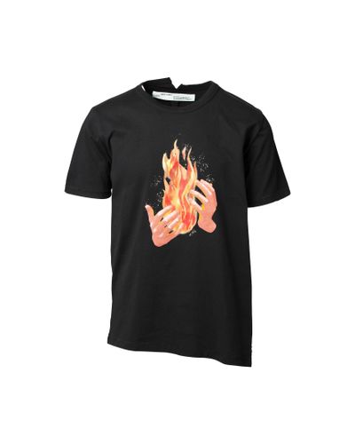 off white fire t shirt