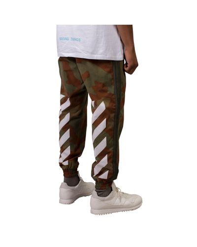 off white camo joggers