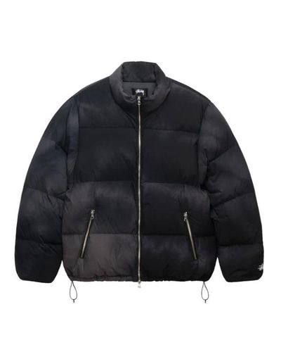 Stussy Recycled Nylon Down Puffer in Black for Men | Lyst