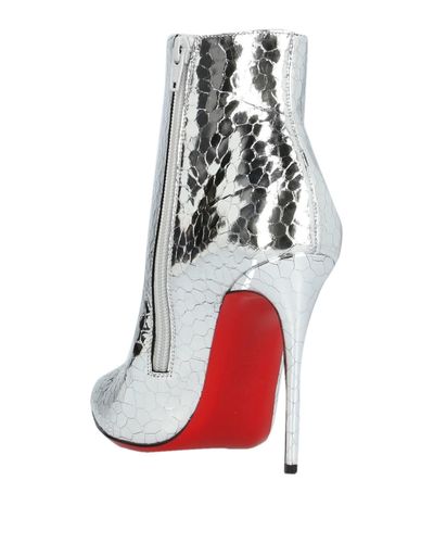 louboutin silver boots