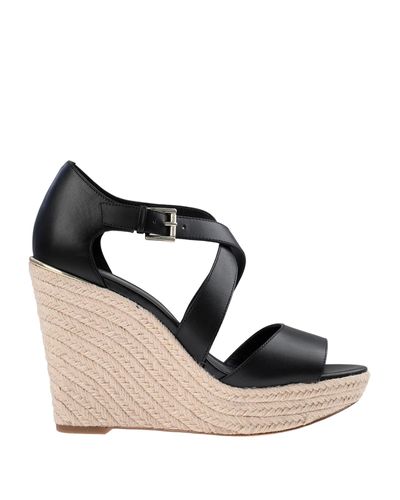 michael kors black and white sandals