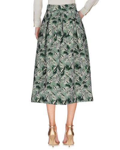Department 5 Tweed 3/4 Length Skirt in Green - Lyst