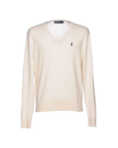 ralph lauren white jumper