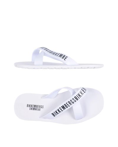 Bikkembergs Rubber Sandals in White - Lyst