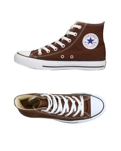 Converse Canvas High Tops Sneakers In Brown Lyst   11317375JD Brown 4f776ac0  