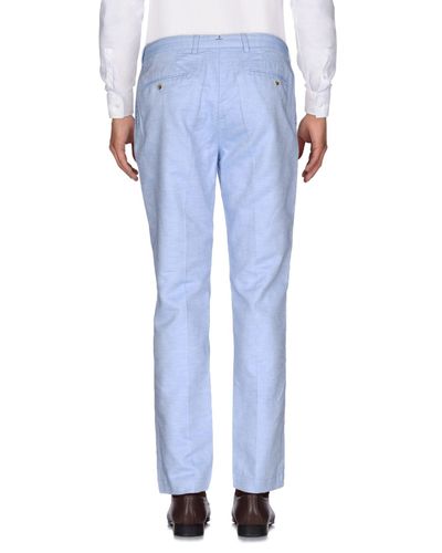 Hackett Linen Casual Trouser in Sky Blue (Blue) for Men - Lyst