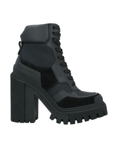 dolce & gabbana trekking leather ankle boots