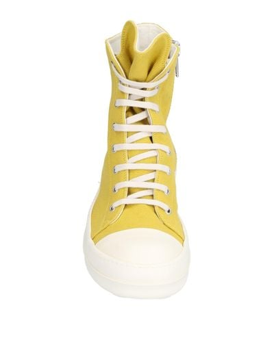 rick owens yellow sneakers