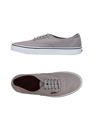 low top vans grey