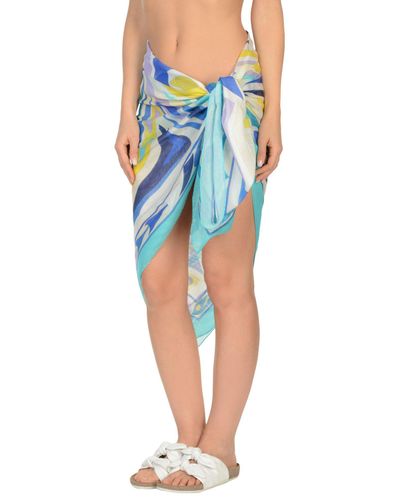 Emilio Pucci Cotton Sarong in Sky Blue (Blue) - Lyst