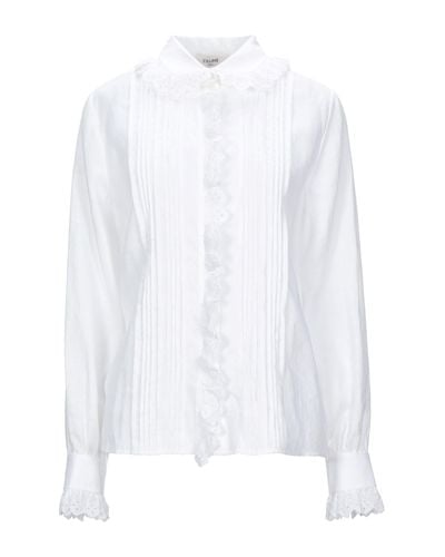 Celine Lace Shirt in White - Lyst