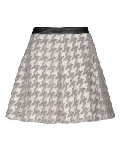 MAX&Co. Mini Skirt in Light Grey (Gray) - Lyst