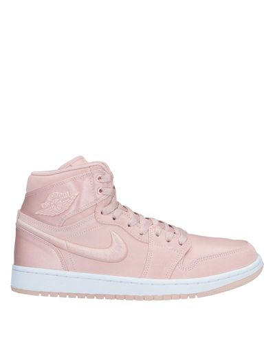 pink and black high top nikes
