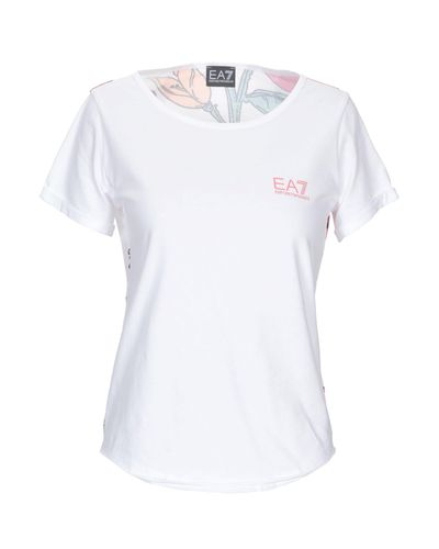 EA7 Synthetic T-shirt in White - Lyst