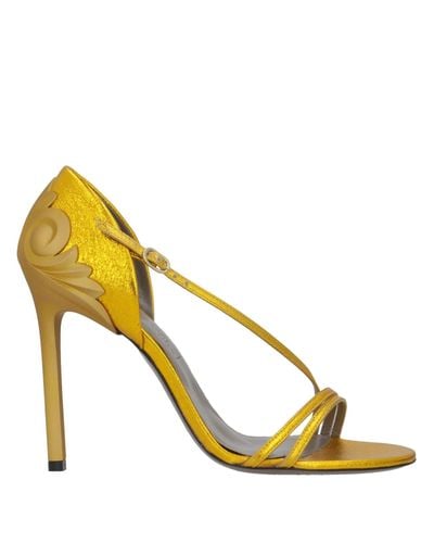 versace sandals gold