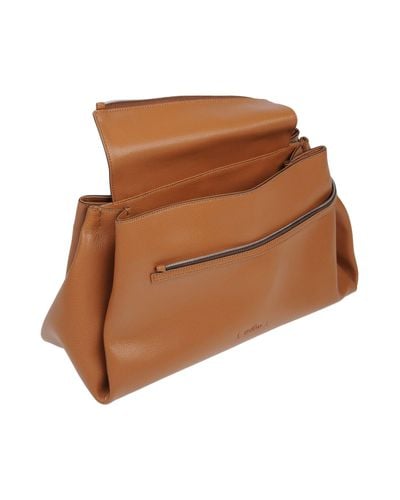 Hogan Leather Handbag in Brown - Lyst