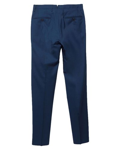 Incotex Wool Casual Trouser in Dark Blue (Blue) for Men - Lyst
