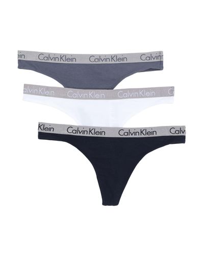 Calvin Klein Cotton G-string in Dark Blue (Blue) - Lyst