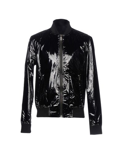 Karl Lagerfeld Synthetic Jacket in Black for Men - Lyst